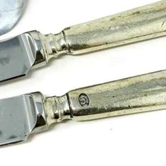 3 Pcs Godinger Crystal Handle Spatula and Pie/Cake Serving Knife Set
