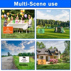 25 Pack Metal Yard Sign Stakes – 16.5×7 Inches, Real Estate Sale Signs, Custo…