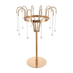 FLOWER STAND,WEDDING FLOWER STAND GOLD LIVING ROOM, BEDROOM, OFFICE GLASS, IRON