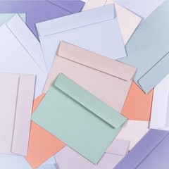 A4 Envelopes, 50-Pack Colored Envelopes 4×6, Envelopes for Invitations, Paste…