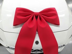 Wedding Car Decoration Big King Giant Size eva form Ribbon By italy designer