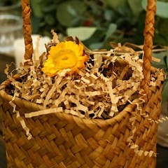 8 oz NATURAL Kraft Crinkle Paper Shred BASKET Gift Box Filler Party Decorations