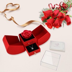 YJYJHOPE Valentines Day Gifts for Her, 5.7 x 3.9 x 4.7 inches, LGB-RED