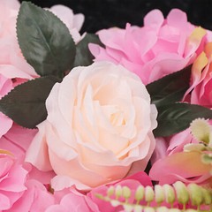 12* Artificial Flower Wall Silk Rose Dahlia Greenery Backdrop for Wedding Party