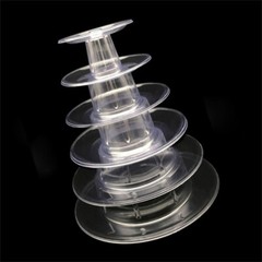 Dessert Display Rack Stackable Cake Holder PET Material Cake Display Stand