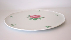 Vintage Hutschenreuther Pink Rose 32cm Charger/Service/Decorative Plate Germany