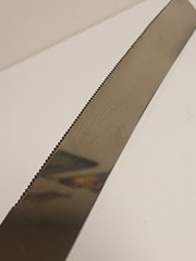 Wedding Sheffield England Cake Knife MOP Faux Pearl Bakelite Swirl vintage