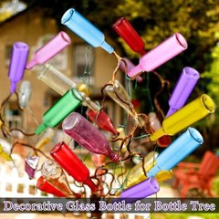 Zhehao 12 Pieces Colored Wine Bottles 750ml Empty Decorative Glass Cute Color