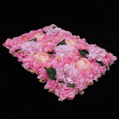 6Pcs Artificial Flower Wall Panels 60*40cm Floral Backdrop Wedding Party Decor