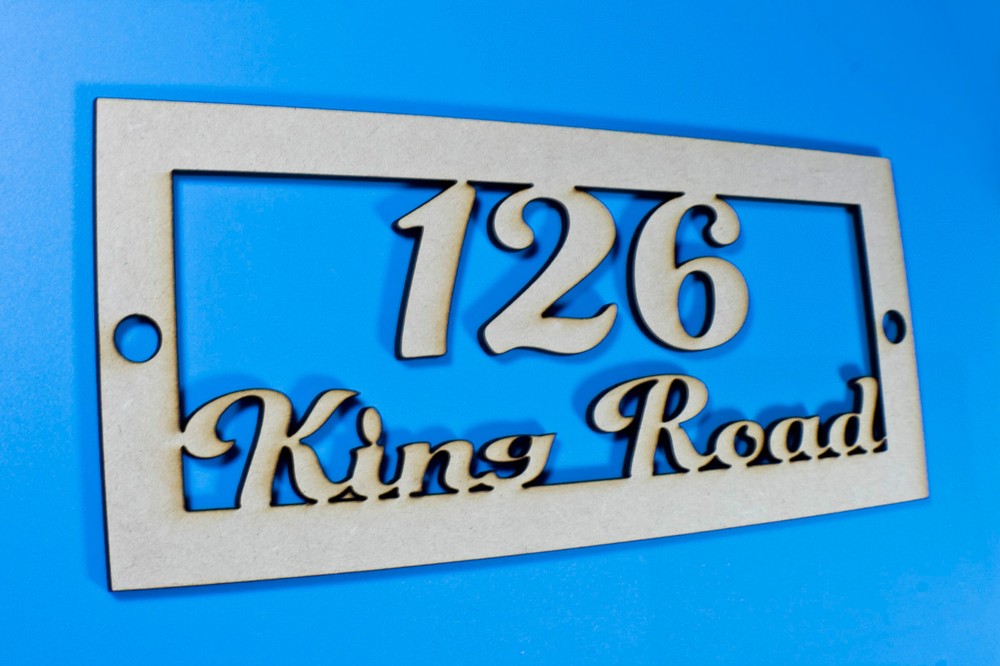 PERSONALISED CUSTOM MDF WOOD PAINT HOME HOUSE DOOR STREET NUMBER SIGNS PLAQUES