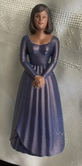 VINTAGE 5 BRN BRIDESMAIDS IN NAVY GOWNS OLD STOCK CAKE TOPPERS’ NEW-FREE SHIP