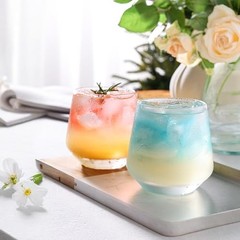 Stemless Wine Glasses Set of 4, 13.5oz Red White Wine Glasses 13.5oz Set of 4