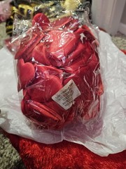 Heart Shape padded satin petals  Scatter for Valentine’s Day Wedding Decorations