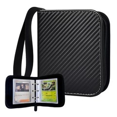 1 Pocket Black Mini Pokemon Binder,Card Album with Removable Sleeves for 80 C…