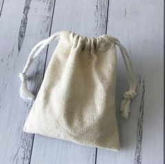 500x Natural Linen Jewelry Bags Soap Candle Cosmetics Homemade Product Packaging
