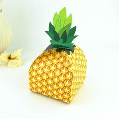 50PC Wedding Pineapple Candy Box Baby Shower Birthday Favors Gift Paper Gift Bag