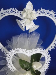 New Vintage Wilton «Wedding Rose » Wedding CakeTop, white rose, 103-2328