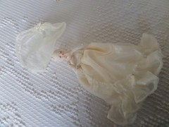 Vintage Wilton 25th Wedding Anniversay Cake topper pieces – needs work