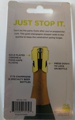 True Fizz: Gold Champagne Stopper, 7174…new
