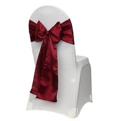 YCC Linens – Satin Chair Sashes Ribbon Bow Wedding Banquet Decor (Pack of 10)