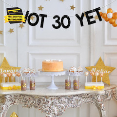 Not 30 yet Banner – Last Year in My 20S, Happy 29Th Birthday Banner, Cheer to 29