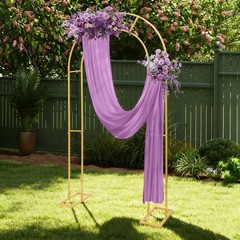Gold Open Arch Backdrop Stand, U Shaped Wedding Arches,Metal Arch Backdrop Stand
