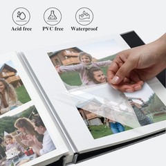 Vienrose Large Photo Album Self Adhesive for 4×6 8×10 10×12 Pictures Magnetic