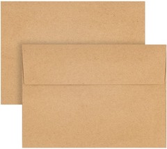 50 Pack Kraft Envelopes – 4 x 6 Inch Brown Paper One Size,