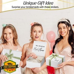 AmazingSpark Bridesmaid Proposal Boxes Sage Green Classic