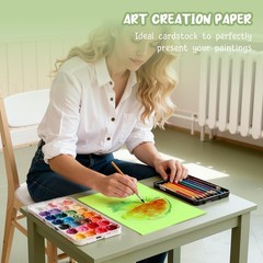 40 Sheets Green Cardstock 8.5 x 11, Green Card Stock Paper, Cardstock Printer…