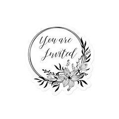 60 You Are Invited Stickers for Invitations, Wedding Labels, Wedding Invitati…