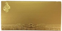 Shagun Envelopes Money Cash Gift 3 Fold Gold Design Envelope One Size,