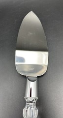 Vintage Wedding 2 Pc Hostess Set – Stainless Steel, Diamond Cut Acrylic Handles