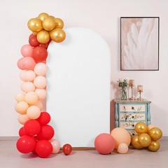 Peomeise 6FT Wedding Arch Cover，White Arch Backdrop Cover Stretchy Spande