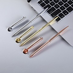 Twist Action Ballpoint Pen with Metal Pen Stand for Office Metal Signing Pen