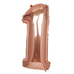 1 pc Rose Gold 40″ NUMBERS Festive Mylar Foil Balloon Party Birthday Decorations