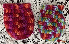 2 Crochet Drawstring Bags Wedding Party Favor Pouch Jewelry Gift Coin Dice Bags