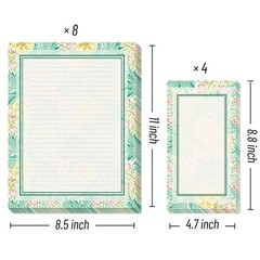 72 Pieces Stationery Set (48 Sheets paper & 24 Pcs 8.5×11, Multicolor