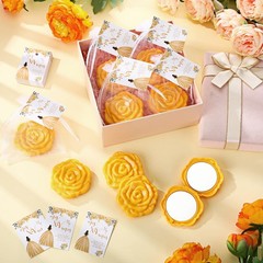 Wenqik 50 Sets Quinceanera Party Favors for Guests Rose Design Compact Pocket