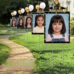 14 Pcs Large K-12 Graduation Photo Yard Sign Decorations 11 X 16 Inches