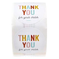 Thank You for Your Order Stickers / 500 Business Appreciation Labels / 1.5″ M…