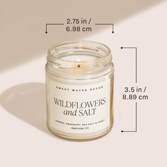 Sweet Water Decor Happily Ever After Candle – Gold Pepper, Clove 9 oz, Clear