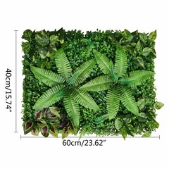 9*Artificial Plant Wall Panel Grass Hedge Vertical Garden Backdrop Decoration US