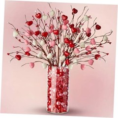 Pcs Decorations Artificial Hearts Flowers Berry Stems Gifts, 187 Valentines