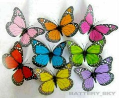 3D Colorful Artificial Butterfly Dummy Craft Wedding Party Floral Decor Gifts*1