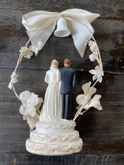 Vintage 1952 Wedding Cake Topper Coast Novelty MFG Co Number 317PF