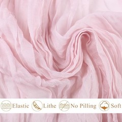 Cheesecloth Table Runner 10FT Boho Rustic Sheer Cheese Cloth 10ft x 1pc Pink