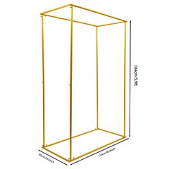 Rectangle Wedding Arch Birthday Party Metal Balloon Frame Backdrop Stand 5.9ft