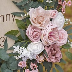 2 Pieces Wedding Arch Flowers Greenery Leaves Wedding Aisle Decoration
