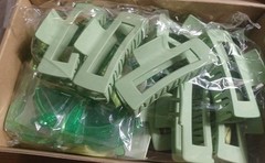 24 Pcs Matrimony Bachelorette Party Bridesmaid Hair Pieces Glasses Green